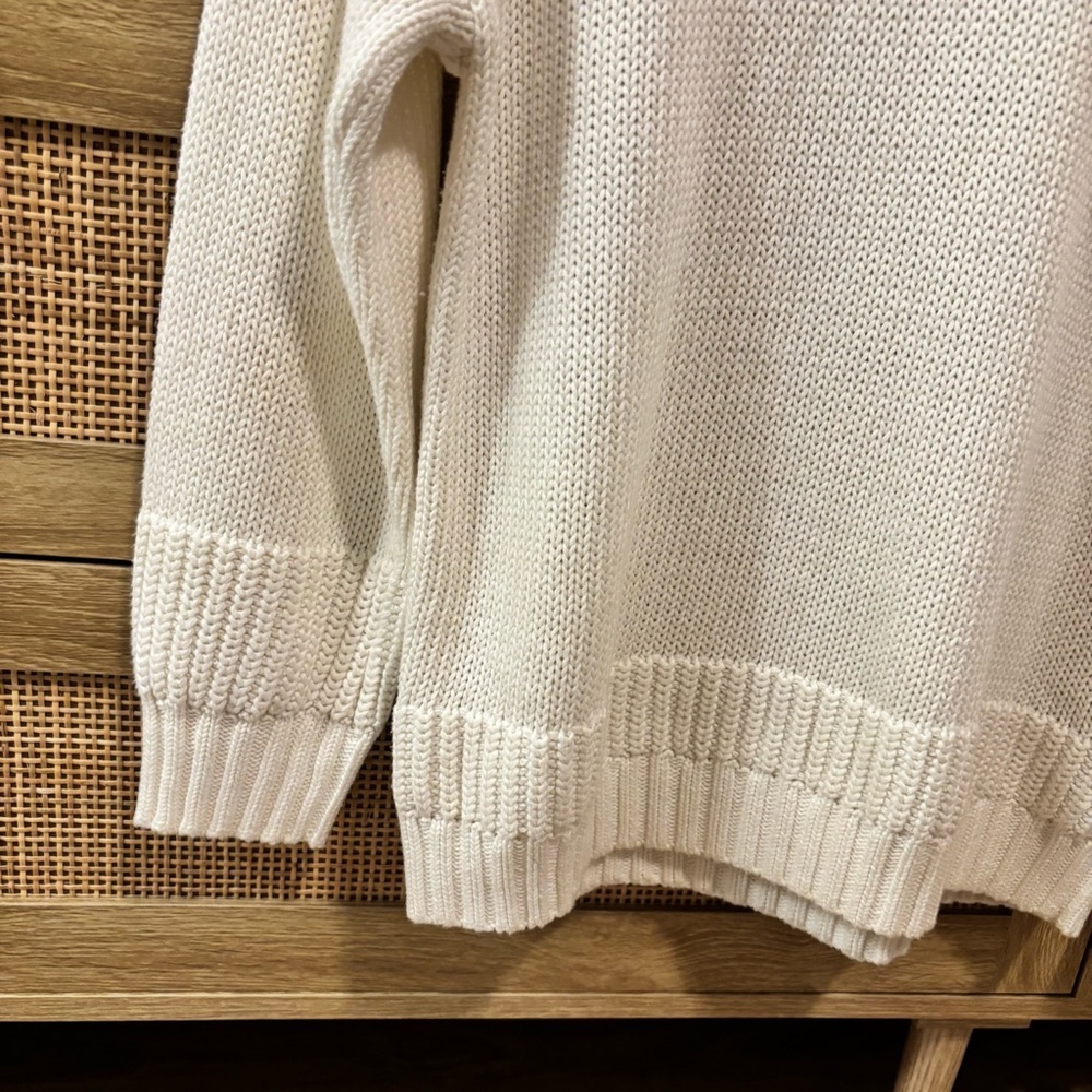 Zara Cream Knitwear Top - Picture 2 of 3